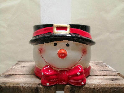 Snowman Pot